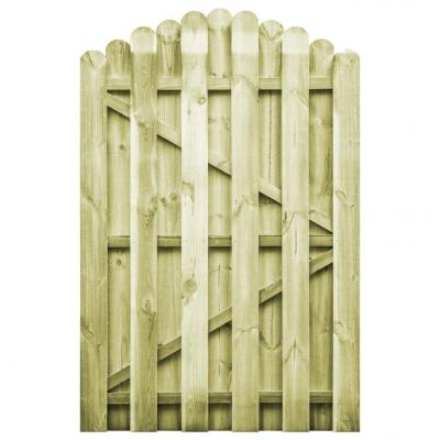 Emaga vidaxl furtka z łukiem, impregnowane drewno sosnowe, 100 x 150 cm
