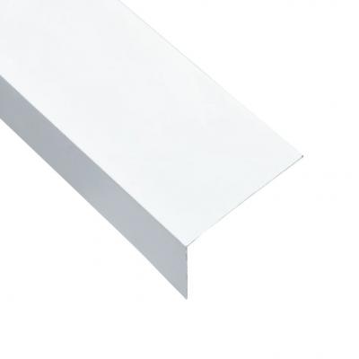 Emaga vidaxl kątowniki, 5 szt., aluminiowe, białe, 170 cm, 60x40 mm