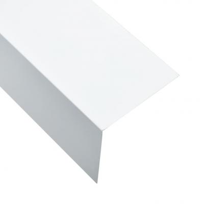 Emaga vidaxl kątowniki, 5 szt., aluminiowe, białe, 170 cm, 100x100 mm