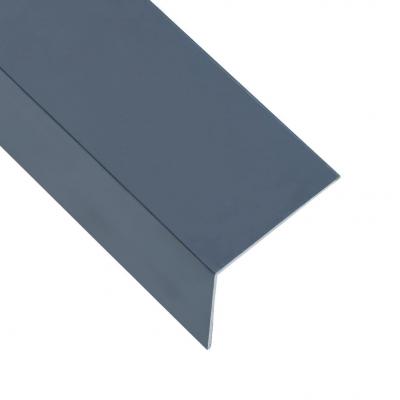 Emaga vidaxl kątowniki, 5 szt., aluminiowe, antracytowe, 170 cm, 100x50 mm