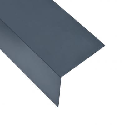 Emaga vidaxl kątowniki, 5 szt., aluminiowe, antracytowe, 170 cm, 100x100 mm