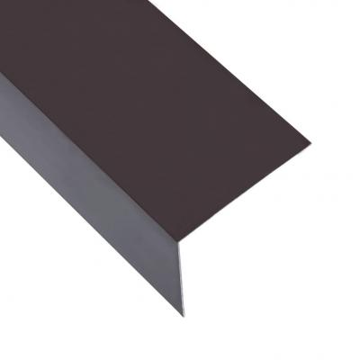Emaga vidaxl kątowniki, 5 szt., aluminiowe, brązowe, 170 cm, 50x50 mm