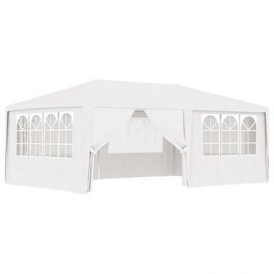 Emaga vidaxl namiot imprezowy ze ściankami, 4x6 m, biały, 90 g/m²
