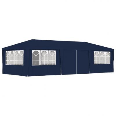 Emaga vidaxl namiot imprezowy ze ściankami, 4x9 m, niebieski, 90 g/m²
