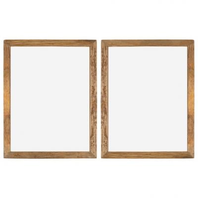 Emaga vidaxl ramki na zdjęcia, 2 szt., 90x70 cm, drewno z odzysku i szkło