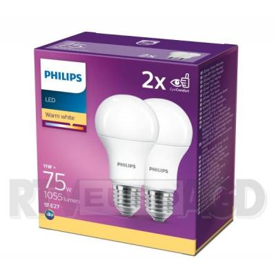 Philips 2 PAK LED 75W E27 A60 (ciepła biel)