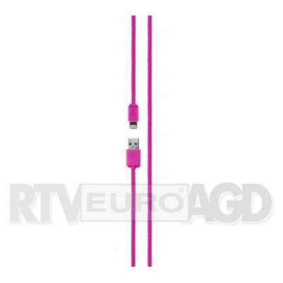 Xqisit Cotton Cable Lightning-USB A (różowy)