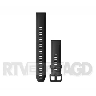 Garmin pasek fenix 6s 20mm QuickFit Long Strap Black Silicone (czarny)