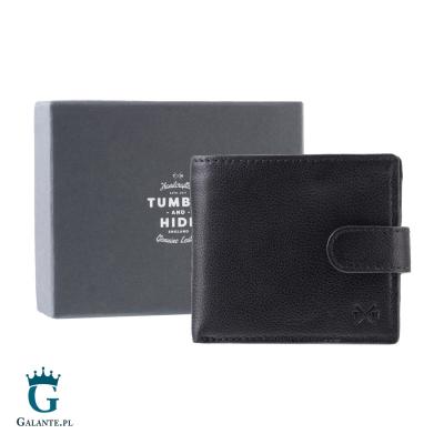 Klasyczny skórzany portfel męski tumble & hide z rfid 2032-38