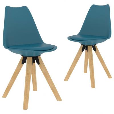 Emaga vidaxl krzesła stołowe, 2 sztuki, turkusowe