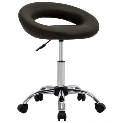 Emaga vidaxl krzesło robocze na kółkach, brązowe, sztuczna skóra