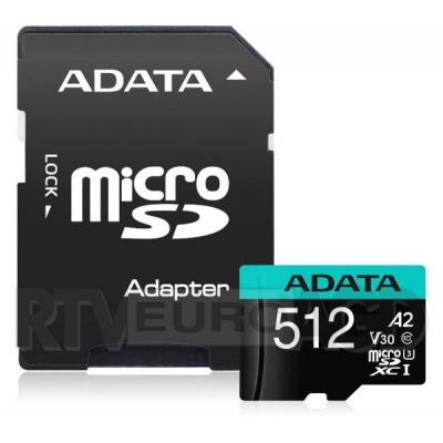 Adata Premier Pro microSDXC 512GB UHS-I U3 V30S A2