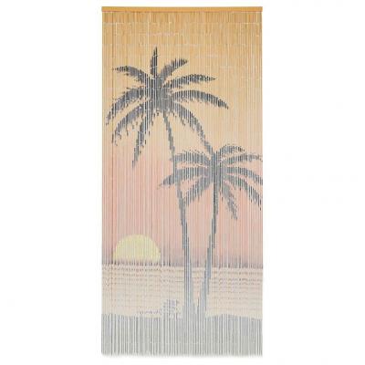 Emaga vidaxl zasłona na drzwi, bambus, 90 x 200 cm