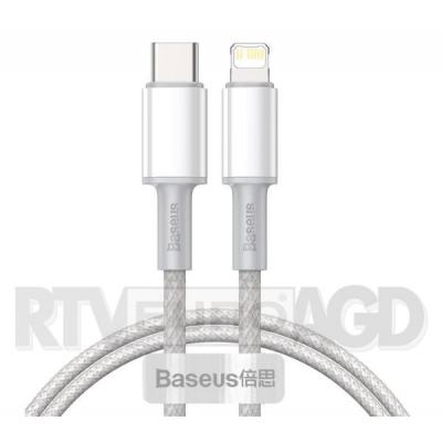 Baseus Kabel USB-C do Lightning High Density Braided, 20W, 5A, PD, 1m (biały)