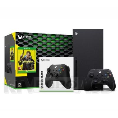 Xbox Series X + Cyberpunk 2077 + 2 x pad (czarny)