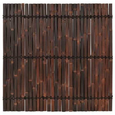 Emaga vidaxl panel ogrodzeniowy z bambusa, 170x170 cm, ciemnobrązowy