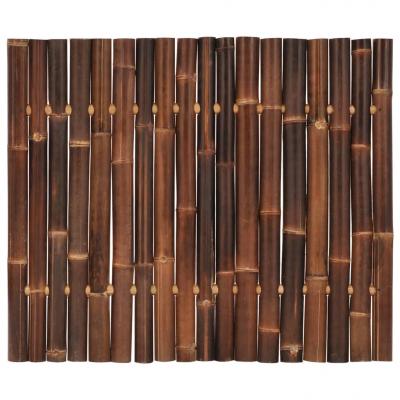 Emaga vidaxl panel ogrodzeniowy z bambusa, 120x100 cm, ciemnobrązowy