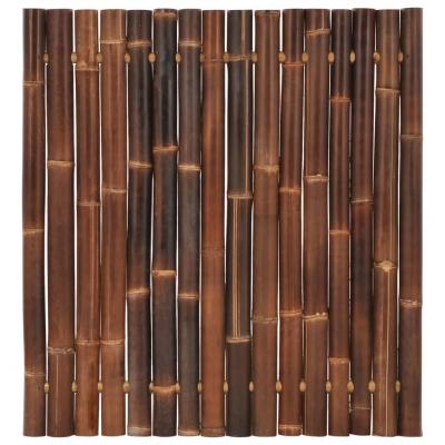 Emaga vidaxl panel ogrodzeniowy z bambusa, 120x125 cm, ciemnobrązowy