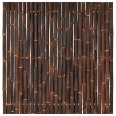 Emaga vidaxl panel ogrodzeniowy z bambusa, 200x200 cm, ciemnobrązowy