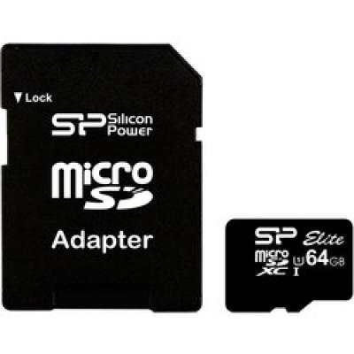 SILICON POWER microSD 64GB 40MB/s SP064GBSTXBU1V10SP