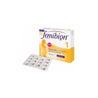 Femibion 1 Wczesna ciąża, tabletki powlekane, 28 szt.