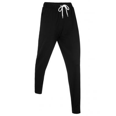 Lekkie spodnie sportowe z gumką, długie, level 1 bonprix czarny