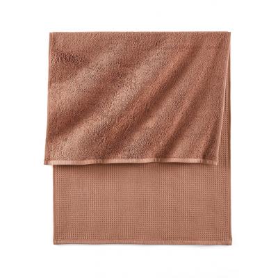 Ręczniki o waflowej strukturze bonprix czekoladowy