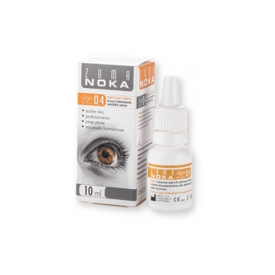 Zuma Noka 0.4 ulga dla oczu, krople do oczu z hialuronianem 0,4%, 10 ml, KRÓTKA DATA