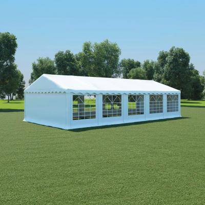 Emaga vidaxl namiot ogrodowy z pvc, 5x10 m, biały