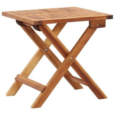 Emaga vidaxl składany stolik ogrodowy, 40x40x40 cm, lite drewno akacjowe