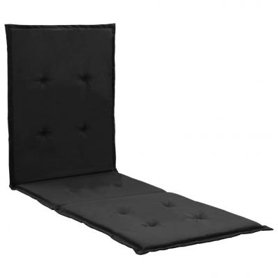 Emaga vidaxl poduszka na leżak, czarna, 180 x 55 x 3 cm