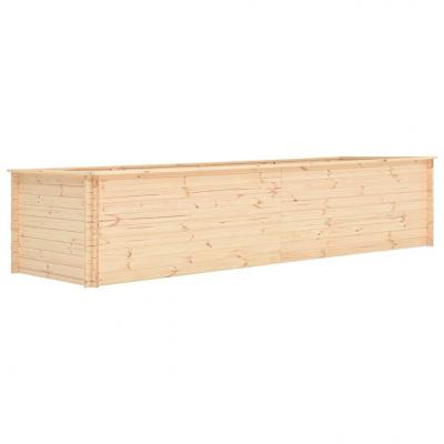 Emaga vidaxl podwyższona donica, 450x100x80,5 cm, drewno sosnowe, 19 mm