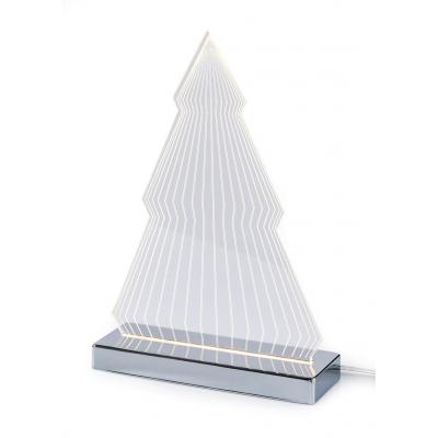 Lampka stołowa choinka z możliwością zmieniania kolorów bonprix przezroczysty - srebrny kolor