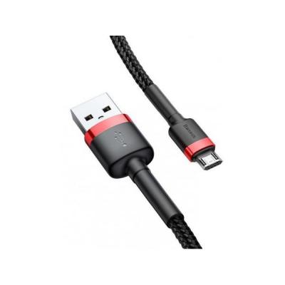 USB-microUSB Cafule 1M czarno-czerwony