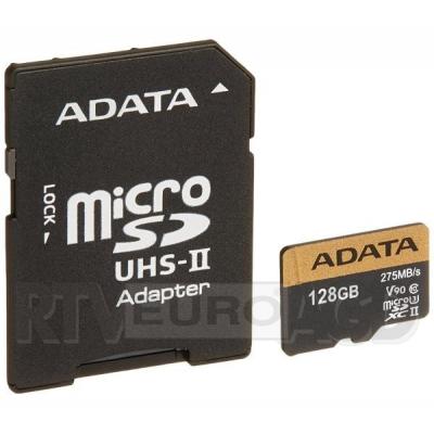 Adata Premier ONE microSDXC Class 10 UHS-II U3 128GB + adapter