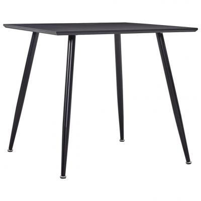 Emaga vidaxl stół do jadalni, czarny, 80,5 x 80,5 x 73 cm, mdf