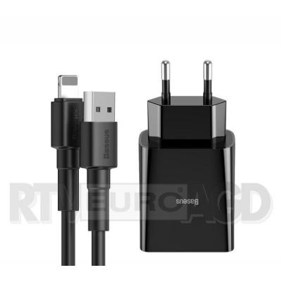 Baseus Speed Mini 10.5W z kablem USB Lightning 2.4A 1m (czarny)