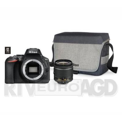 Nikon D5600 + AF-P DX NIKKOR 18–55 VR + torba + karta pamięci 16GB