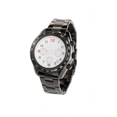 Zegarek męski chronograf bonprix czarno-biały