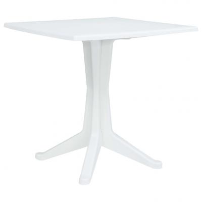 Emaga vidaxl stolik ogrodowy, 70x70x71,7 cm, plastikowy, biały