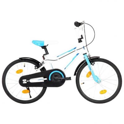 Emaga vidaxl rower dla dzieci, 18 cali, niebiesko-biały