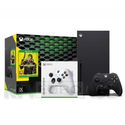 Xbox Series X + Cyberpunk 2077 + pad (biały)