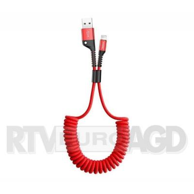 Baseus Kabel sprężynowy USB-C Spring 1m 2A (czerwony)