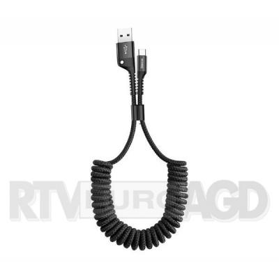 Baseus Kabel sprężynowy USB-C Spring 1m 2A (czarny)