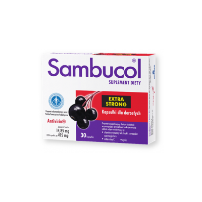 Sambucol Extra Strong, kapsułki dla dorosłych, 30 szt.