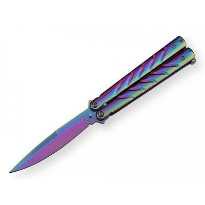 Nóż Motylek  Rainbow  N-495D