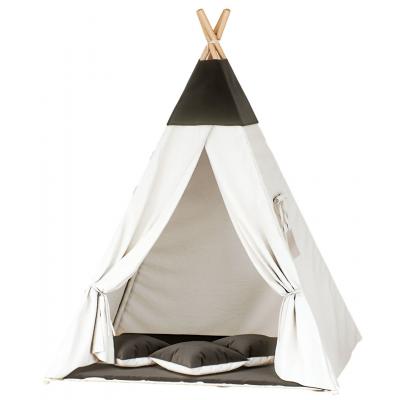 Namiot tipi dla dzieci, bawełna, czarny