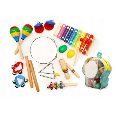 Zestaw muzyczny dla dzieci, 10 instrumentów, plecak