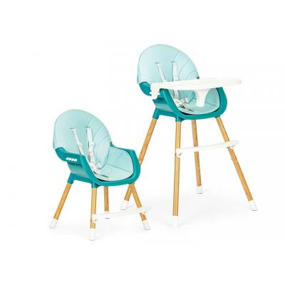 Fotelik, krzesełko do karmienia dla dzieci, ecotoys, 2w1, niebieski