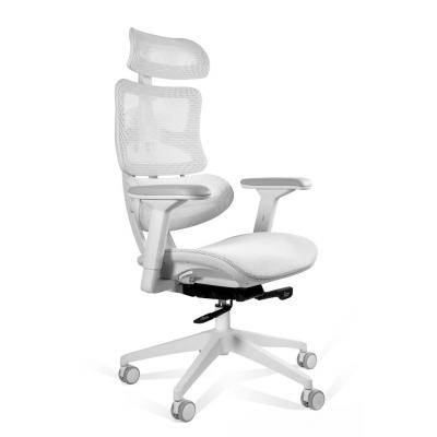 Fotel biurowy, ergonomiczny, Ergotech, biały